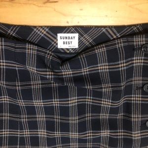 SUNDAY BEST PLAID MINI SKIRT